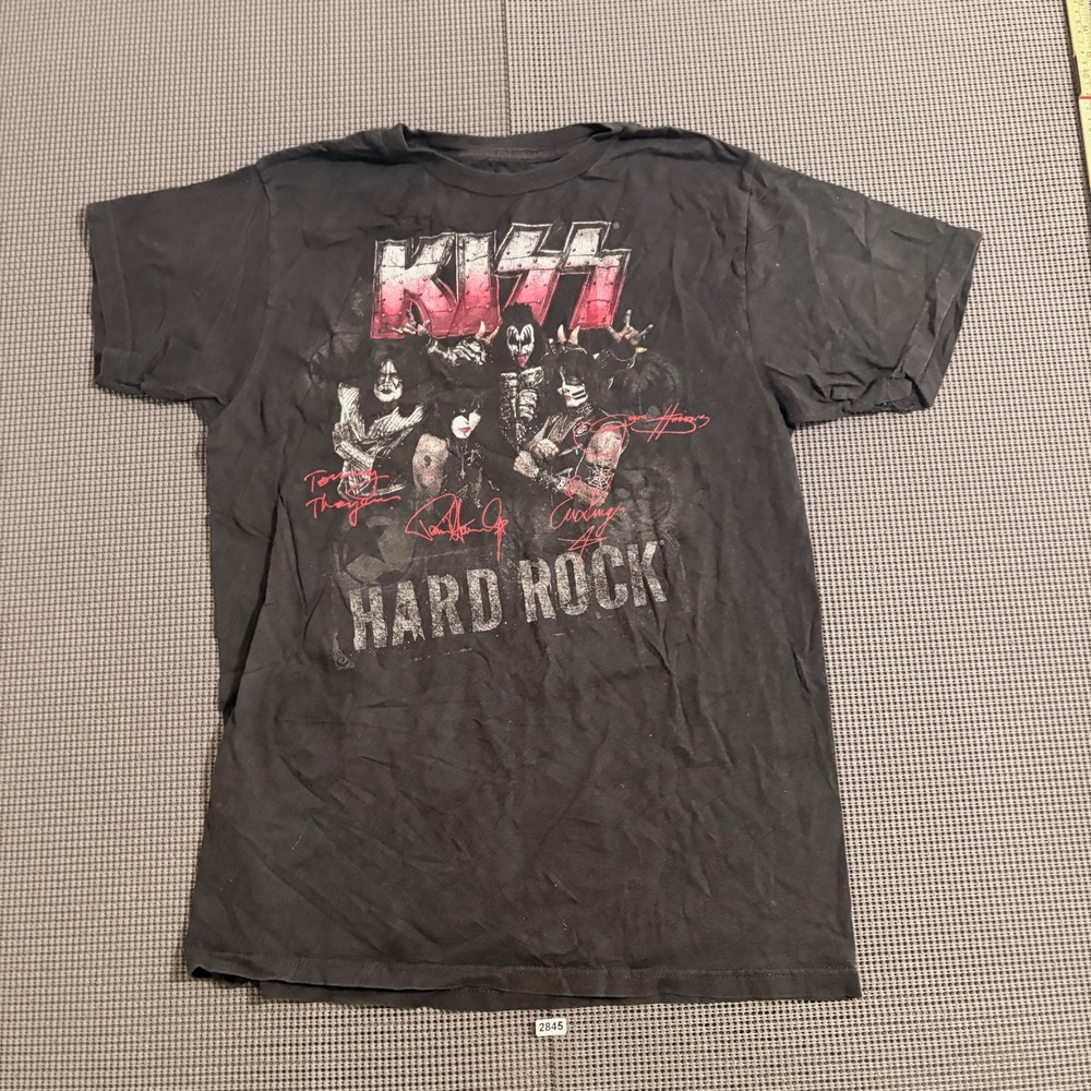 Hard Rock Cafe KISS Signature Series 32 Hollywood Graphic T-Shirt Mens Small